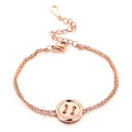 Delicate Jewelry Charm Fastener Womens Gold Bracelets